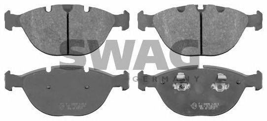 SWAG 20916501 Комплект гальмівних колодок, дискове гальмо