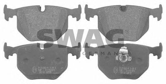 SWAG 20916549 Комплект гальмівних колодок, дискове гальмо