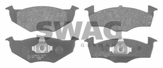 SWAG 21866 Комплект гальмівних колодок, дискове гальмо