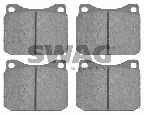 SWAG 20280 Комплект гальмівних колодок, дискове гальмо