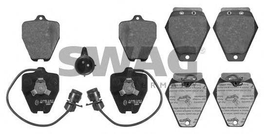 SWAG 21453 Комплект гальмівних колодок, дискове гальмо