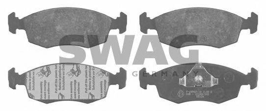 SWAG 20908 Комплект гальмівних колодок, дискове гальмо
