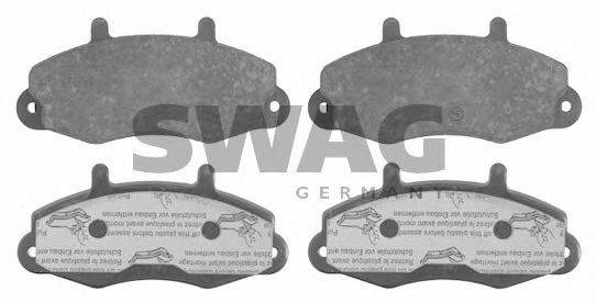 SWAG 21470 Комплект гальмівних колодок, дискове гальмо