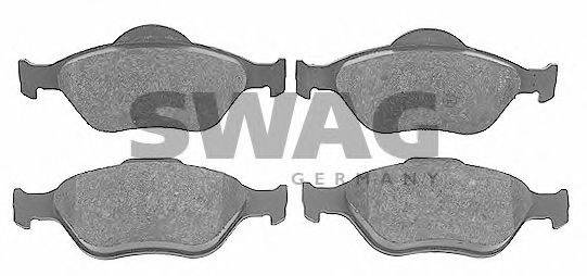 SWAG 23202 Комплект гальмівних колодок, дискове гальмо