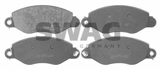 SWAG 23840 Комплект гальмівних колодок, дискове гальмо