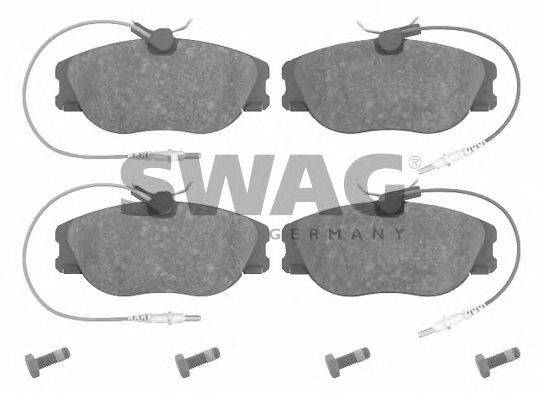SWAG 21801 Комплект гальмівних колодок, дискове гальмо