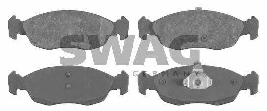 SWAG 21827 Комплект гальмівних колодок, дискове гальмо