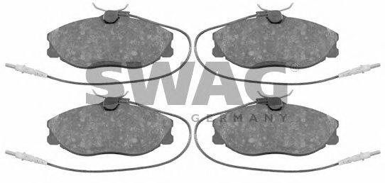 SWAG 62916431 Комплект гальмівних колодок, дискове гальмо