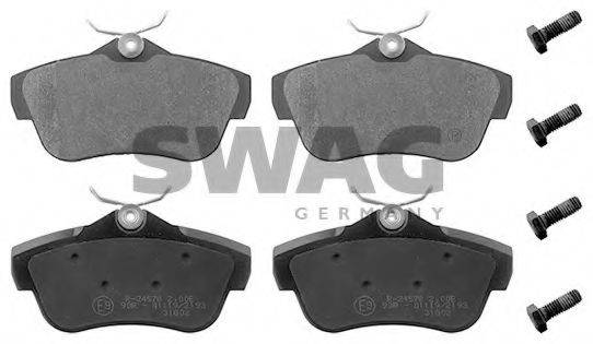 SWAG 62916891 Комплект гальмівних колодок, дискове гальмо