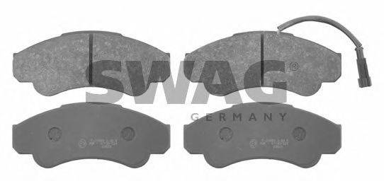 SWAG 23919 Комплект гальмівних колодок, дискове гальмо