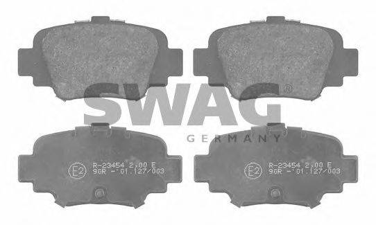 SWAG 23454 Комплект гальмівних колодок, дискове гальмо