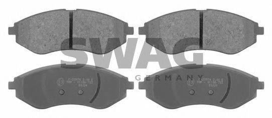SWAG 23974 Комплект гальмівних колодок, дискове гальмо