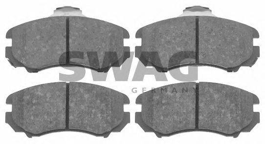 SWAG 23891 Комплект гальмівних колодок, дискове гальмо