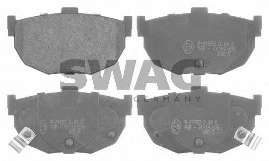 SWAG 90916676 Комплект гальмівних колодок, дискове гальмо