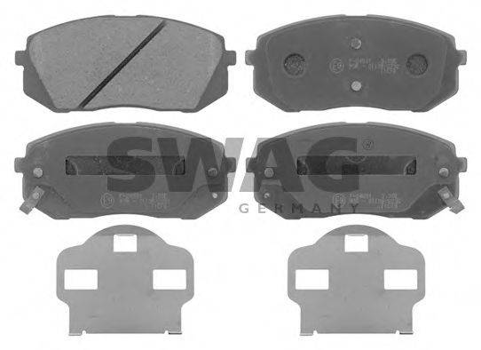 SWAG 24501 Комплект гальмівних колодок, дискове гальмо