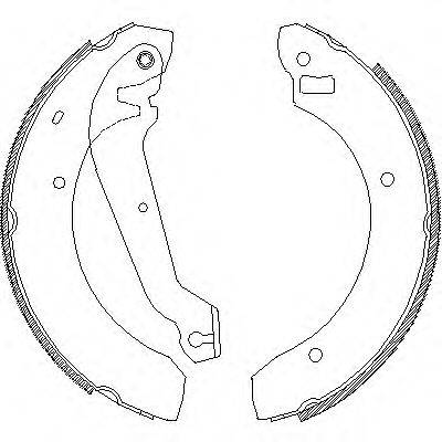 FORD 88BX2200BA Комплект гальмівних колодок