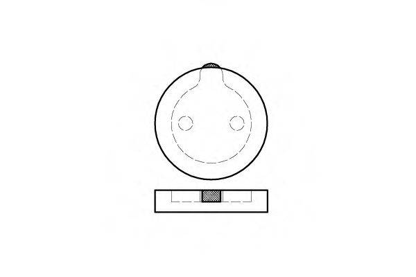 ROADHOUSE 20371 Комплект гальмівних колодок, дискове гальмо