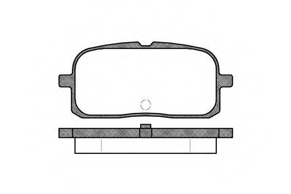 TOYOTA 04492-16010 Комплект гальмівних колодок, дискове гальмо