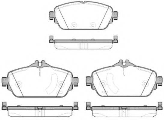 ROADHOUSE 2159208 Комплект гальмівних колодок, дискове гальмо