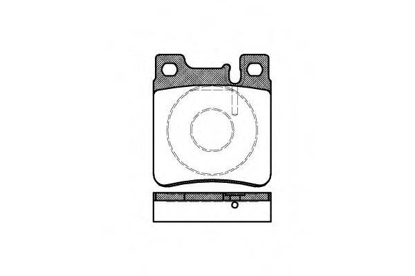 REMSA 21305 Комплект гальмівних колодок, дискове гальмо