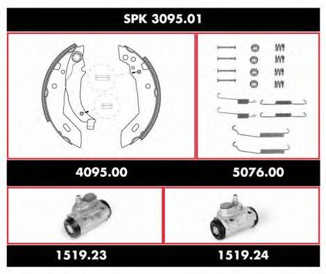 REMSA SPK309501 Комплект гальм, барабанний гальмівний механізм