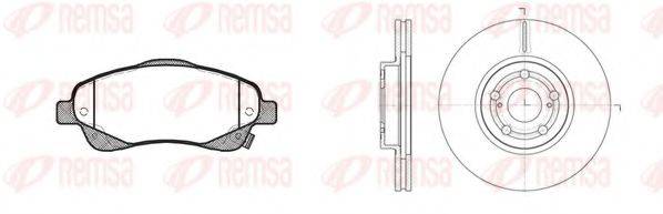 REMSA 8104600 Комплект гальм, дисковий гальмівний механізм