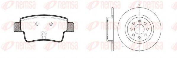 REMSA 8119800 Комплект гальм, дисковий гальмівний механізм