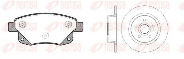 REMSA 8125201 Комплект гальм, дисковий гальмівний механізм