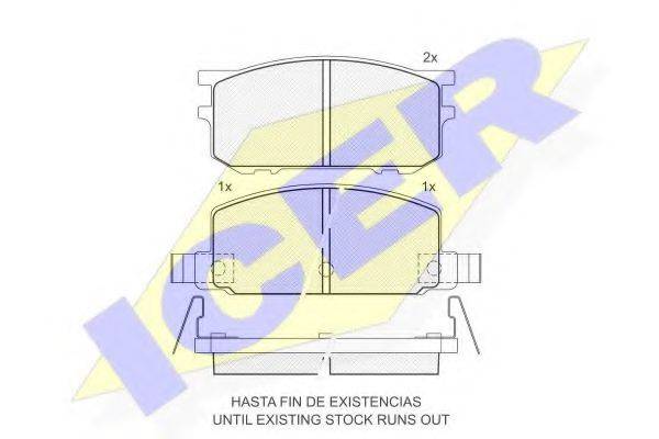 LUCAS GDB210 Комплект гальмівних колодок, дискове гальмо