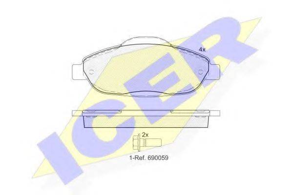 LUCAS ELECTRICAL GDB1761 Комплект гальмівних колодок, дискове гальмо