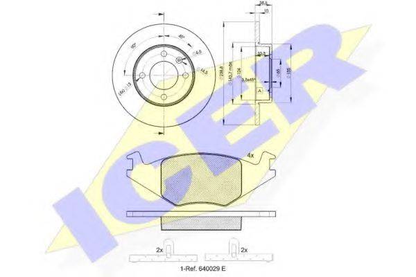 REMSA 171.02 Комплект гальм, дисковий гальмівний механізм