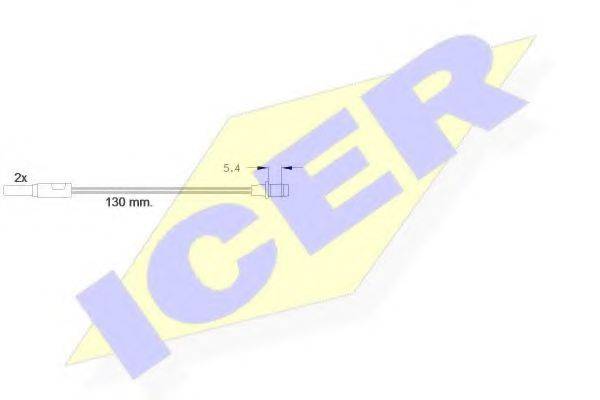 ICER 610166EC Сигналізатор, знос гальмівних колодок