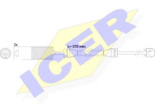 ICER 21471 Сигналізатор, знос гальмівних колодок