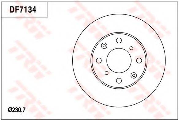 TRW DF7134 гальмівний диск