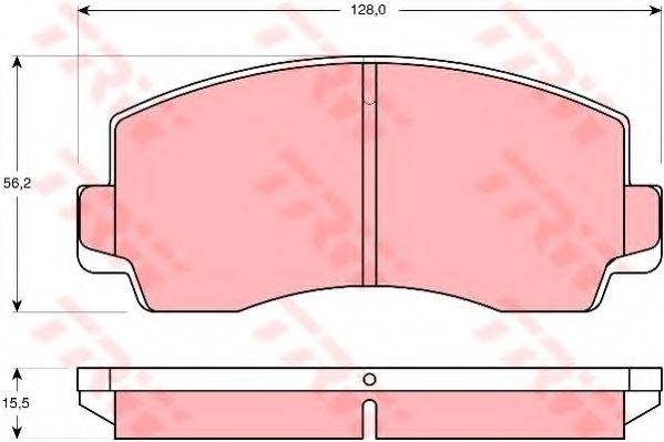 TRW 21109 Комплект гальмівних колодок, дискове гальмо