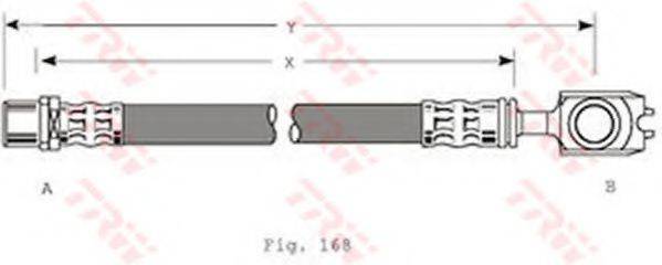 TRW PHD309 Гальмівний шланг