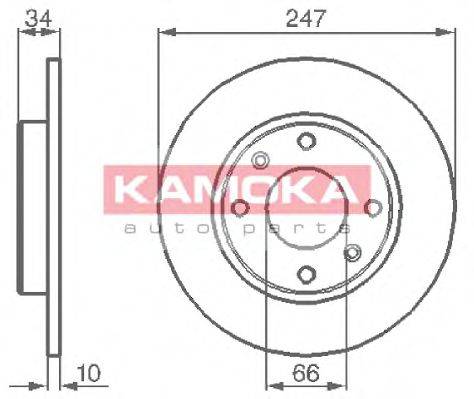 KAMOKA 103118 гальмівний диск