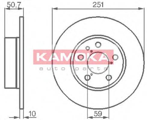KAMOKA 103134 гальмівний диск