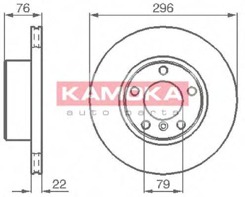 KAMOKA 1031668 гальмівний диск
