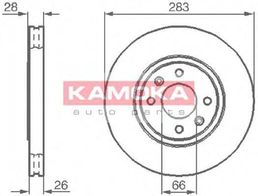 KAMOKA 1031682 гальмівний диск