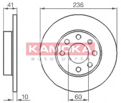 KAMOKA 103208 гальмівний диск