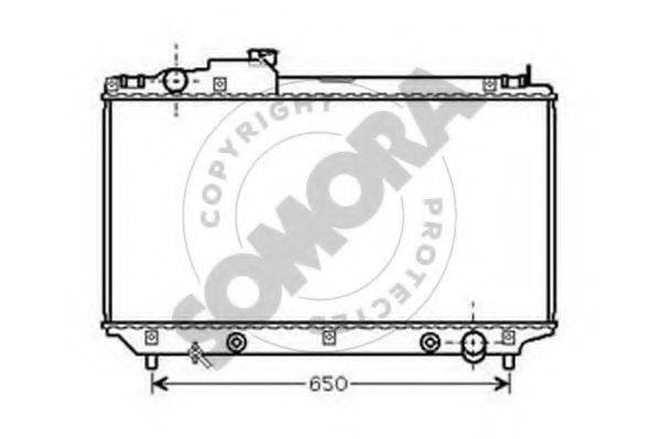 SOMORA 373240 Радіатор, охолодження двигуна