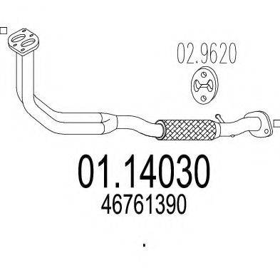 CISAM 303101 Труба вихлопного газу