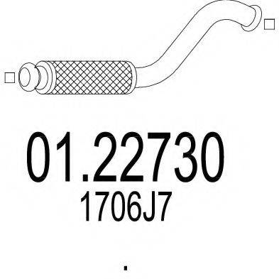 MTS 0122730 Труба вихлопного газу