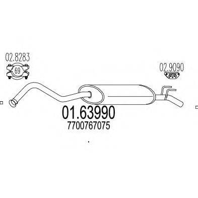 TIMAX 240204 Глушник вихлопних газів кінцевий