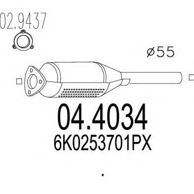 MTS 044034 Каталізатор