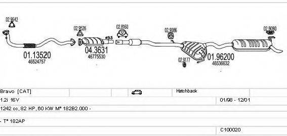 MTS C100020012726 Система випуску ОГ