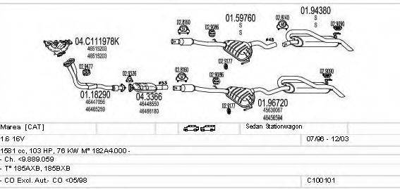 MTS C100101012811 Система випуску ОГ