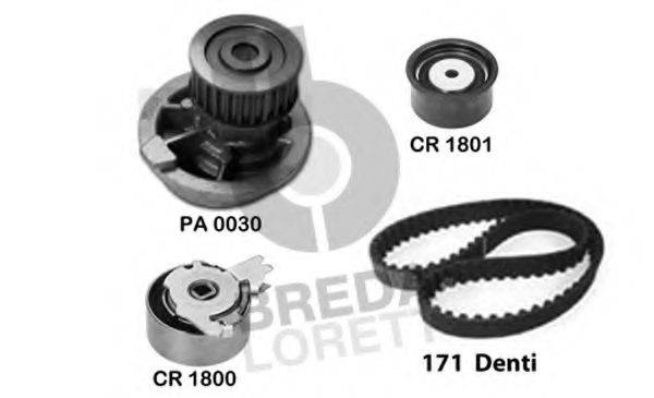 BREDA LORETT KPA0368A Водяний насос + комплект зубчастого ременя