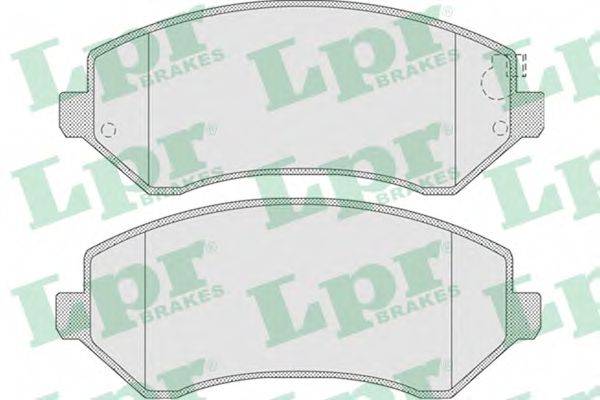 LPR 23638 Комплект гальмівних колодок, дискове гальмо
